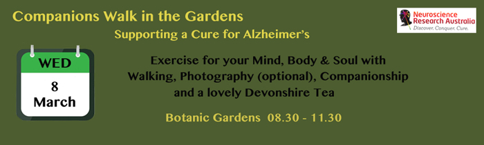 Companions Walk in the Gardens for Alzheimer’s