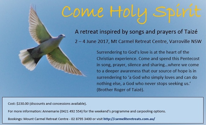 A retreat inspired by songs and prayers of Taizé