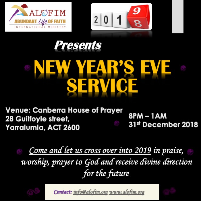 New year's Eve Cross Over  (WATCHNIGHT) Service