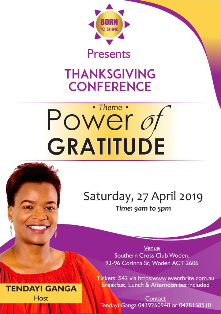 THANKSGIVING CONFERENCE - POWER OF GRATITUDE