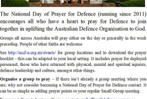National Day of Prayer for Defence