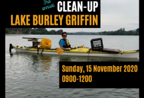 Clean-up Lake Burley Griffin Day 2020