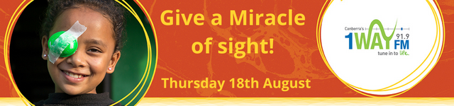 Give a Miracle of sight