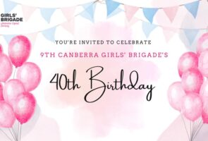 9th Canberra Girls’ Brigade’s 40th birthday