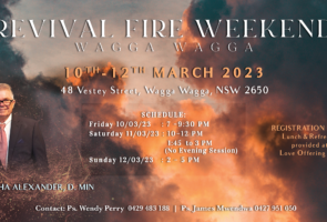 Revival Fire Weekend – Wagga Wagga With Dr Sasha Alexander