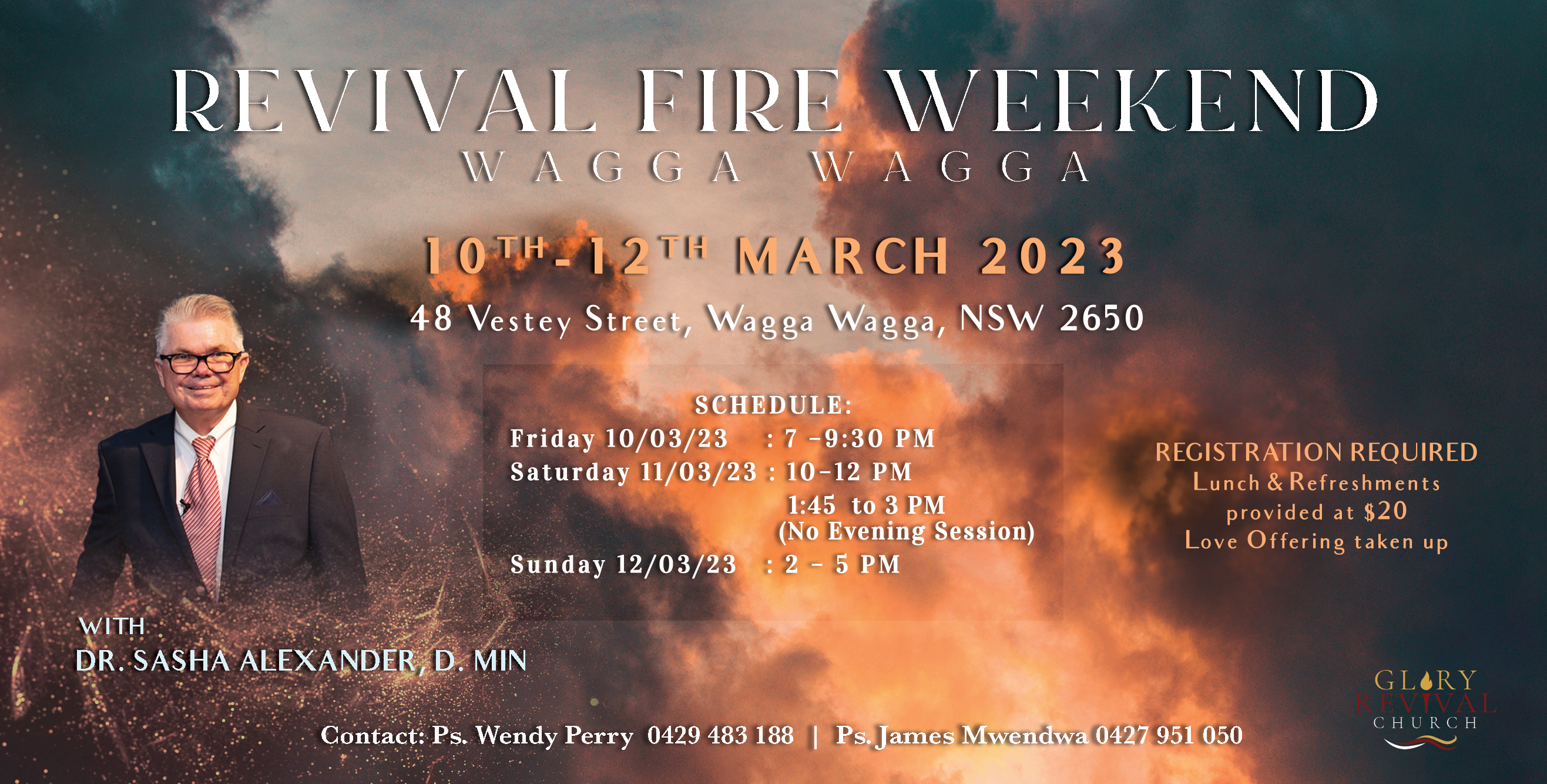 Revival Fire Weekend – Wagga Wagga With Dr Sasha Alexander