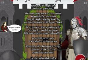 Holiday Bible Club 2023 – The Days of Knights