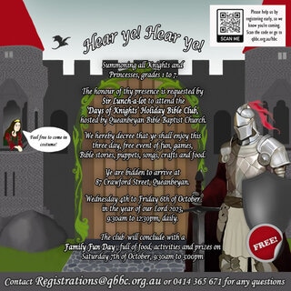 Holiday Bible Club 2023 - The Days of Knights