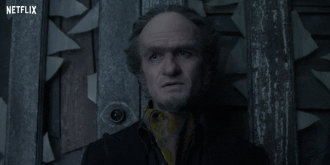 A GIF of Count Olaf from Series of Unfortunate Events saying 'No kidding'.